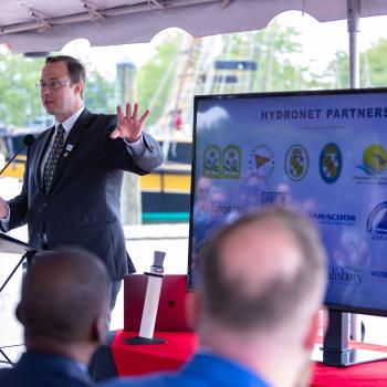 Tim Canty presenting at a Annapolis event